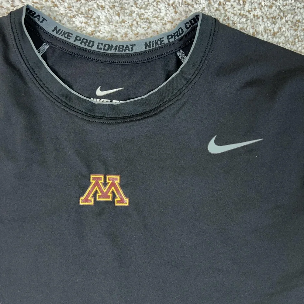 Minnesota Golden Gophers Shirt Mens 2XL Black NCAA Football Nike Pro Dri Fit